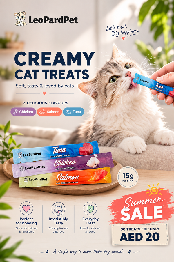 Petmetro Creamy Treat Mix Flavors (Salmon, Chicken, Tuna) 30 Pcs*15g