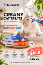Petmetro Creamy Treat Mix Flavors (Salmon, Chicken, Tuna) 30 Pcs*15g