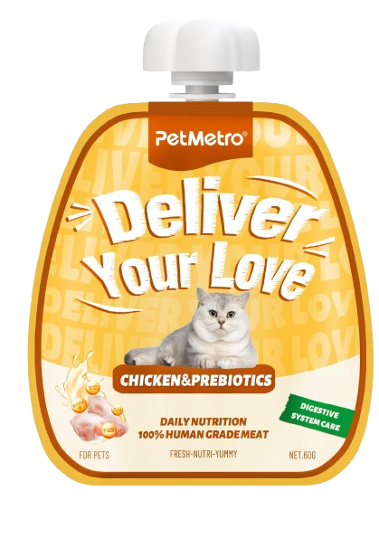 PetMetro Digestive Care Cat Treat with Chicken and Prebiotics 60 gr