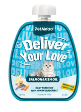 PetMetro Bright hair Cat Treat with Salmon and Fish oil 60 gr