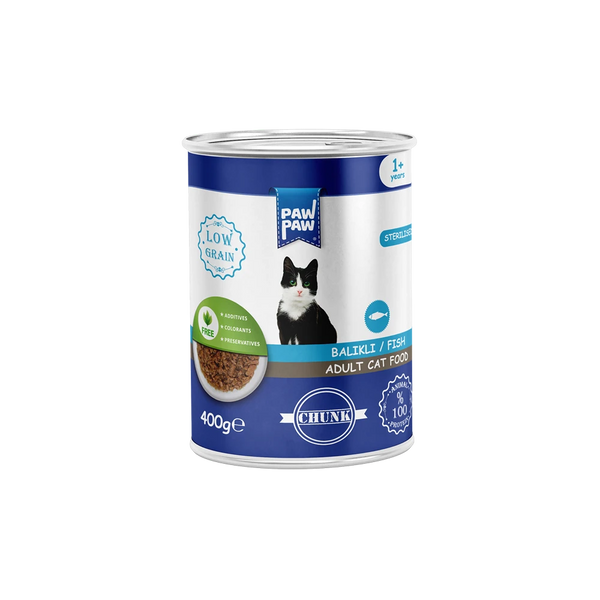 Paw Paw Adult Cat - Fish Chunks in Jelly 400gr