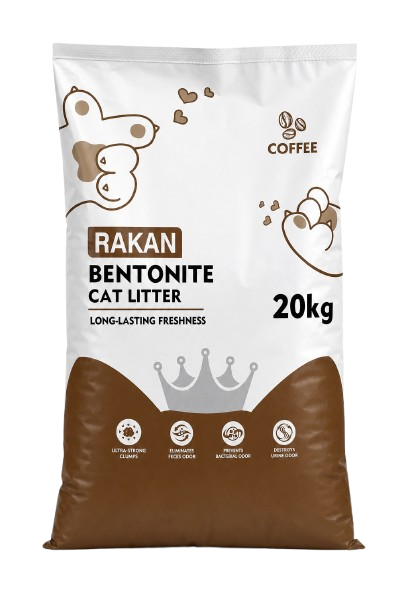 Rakan Bentonite Clumping Cat Litter – Coffee, 25L / 20Kg