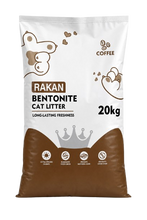 Rakan Bentonite Clumping Cat Litter – Coffee, 25L / 20Kg