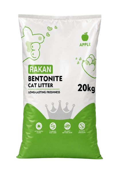 Rakan Bentonite Clumping Cat Litter – Apple, 25L / 20Kg