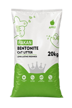 Rakan Bentonite Clumping Cat Litter – Apple, 25L / 20Kg