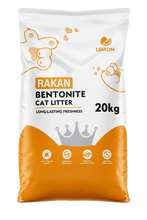Rakan Bentonite Clumping Cat Litter – Lemon, 25L / 20Kg