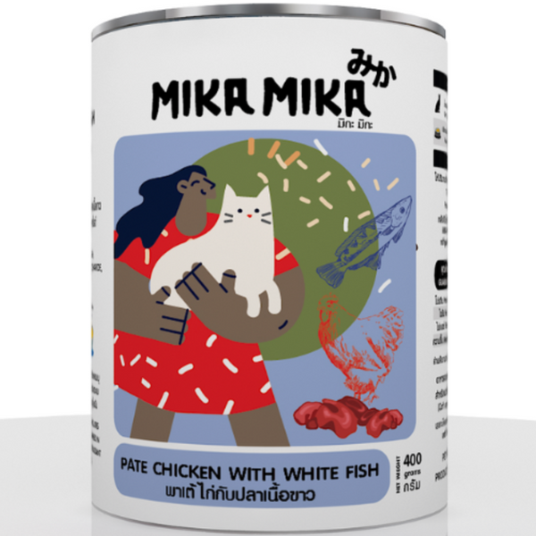 Mika Mika Pate Chicken with White Fish 400g