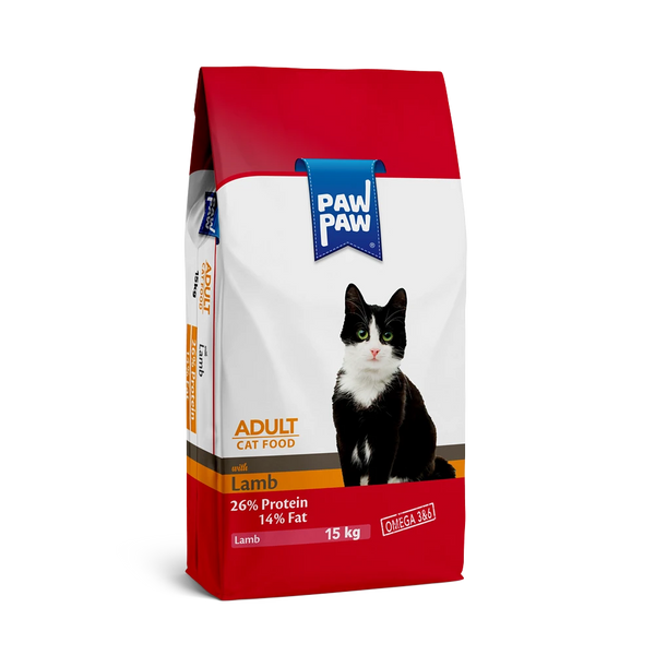 Pawpaw Adult Cat Food with Lamb 15 Kg