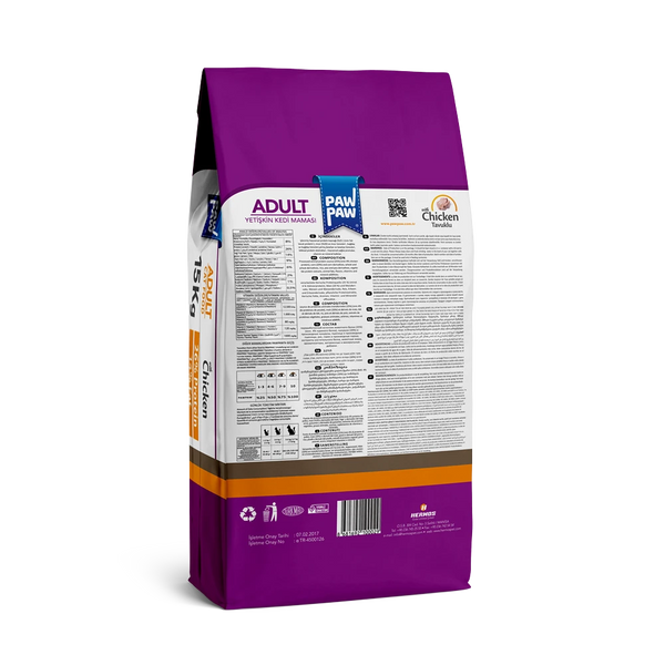 Pawpaw Adult Cat Food with Chicken 7 Kg